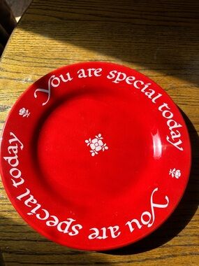 Vintage German Decorative Plate with 'You are special today' 1979